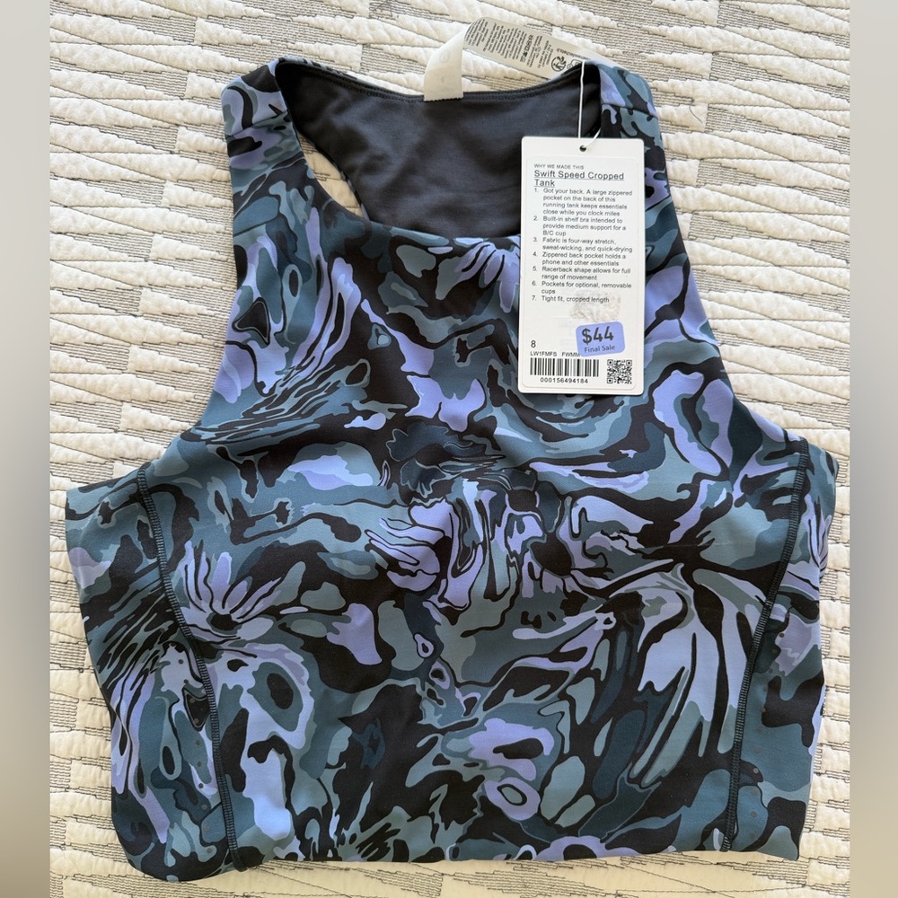 Lululemon Swift Speed Cropped tank 8